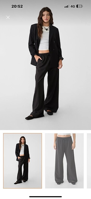 Stradivarius siyah pantolon