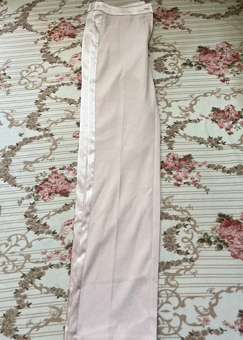 Zara Pembe Saten Kadın Kumaş Pantolon
