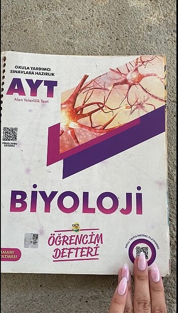 AYT BIYO KONU DEFTERI