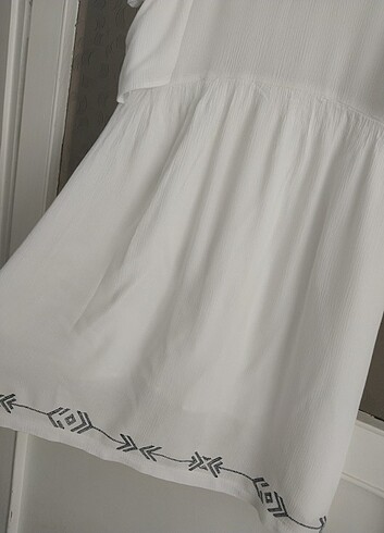 11-12 Yaş Beden beyaz Renk Kız çocuk elbise 