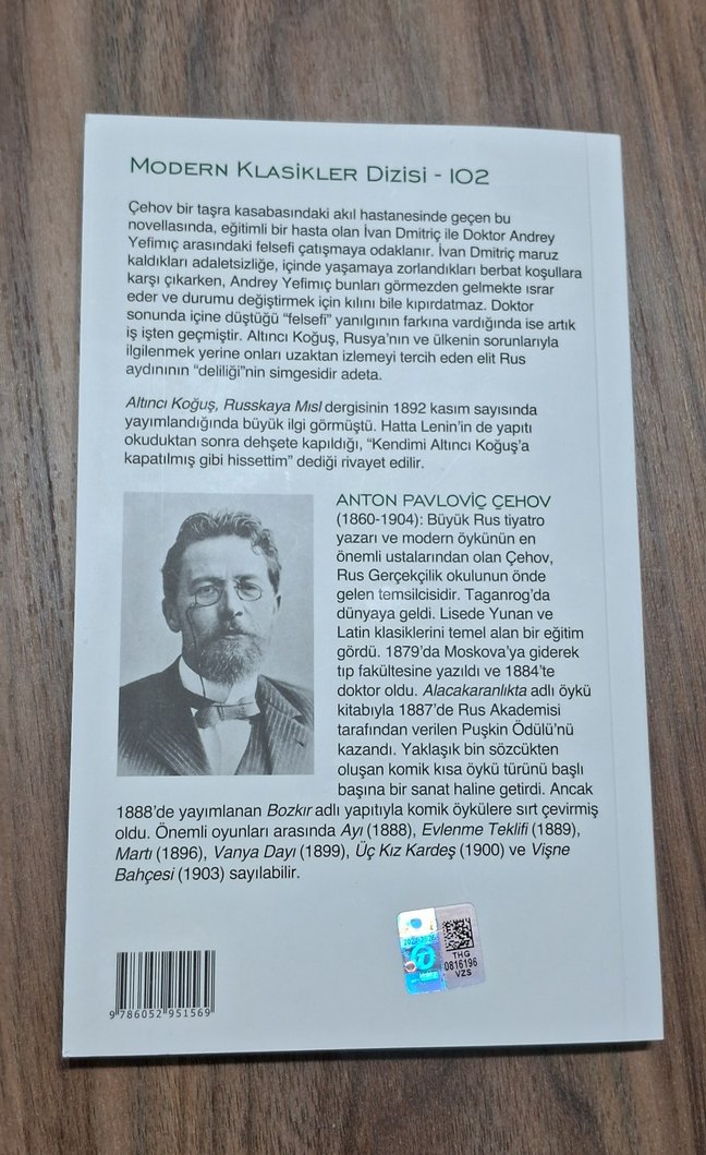 Anton Çehov - Altıncı Koğuş - Görsel 4