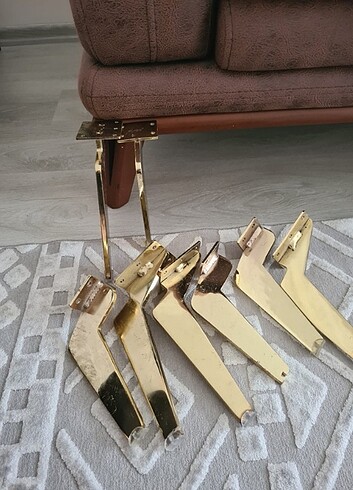 Tasarımcı Gold oturma grubu ayakları 