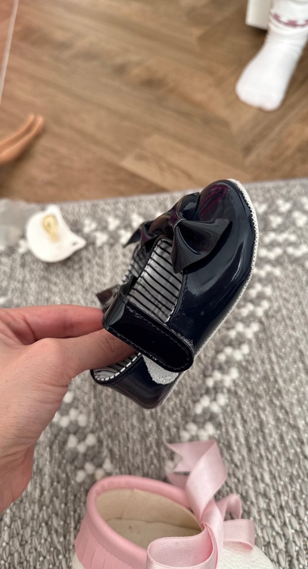 Fiyonklu Kız Çocuk Babet Ayakkabı - Görsel 3