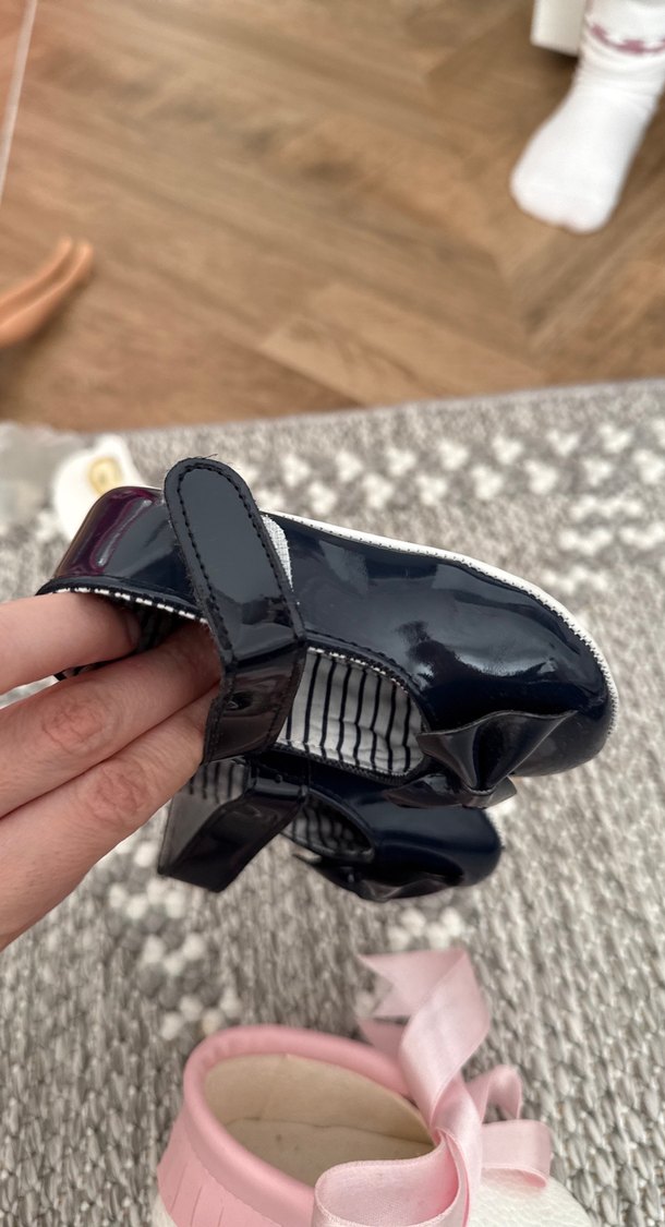 Fiyonklu Kız Çocuk Babet Ayakkabı - Görsel 4