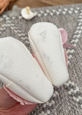 Pembe Fiyonklu Bebek İlk Adım Ayakkabısı - Görsel 2