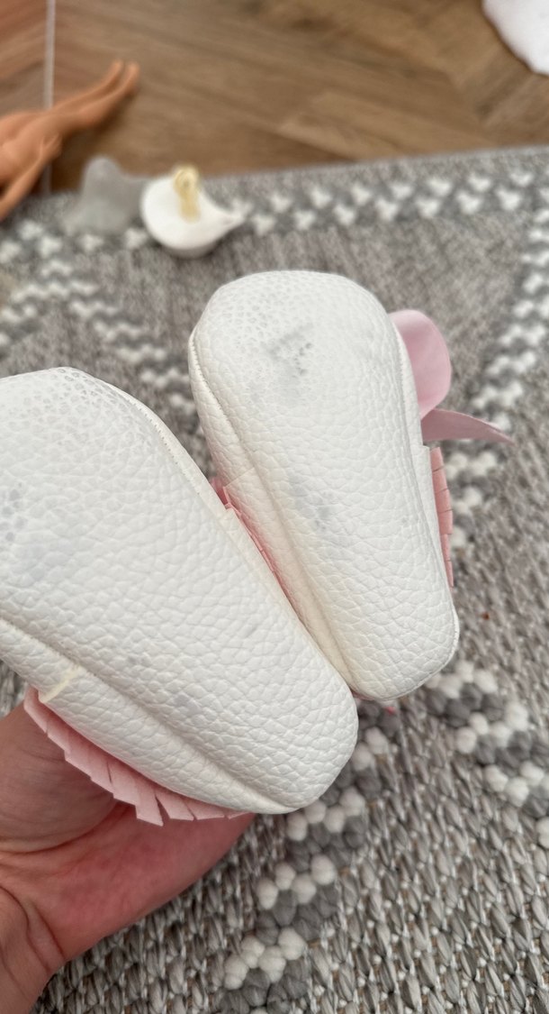 Pembe Fiyonklu Bebek İlk Adım Ayakkabısı - Görsel 2