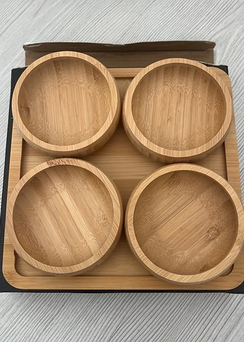 Cemre by Mitra Ahşap 4 Lü Kahvaltılık Seti - Görsel 2