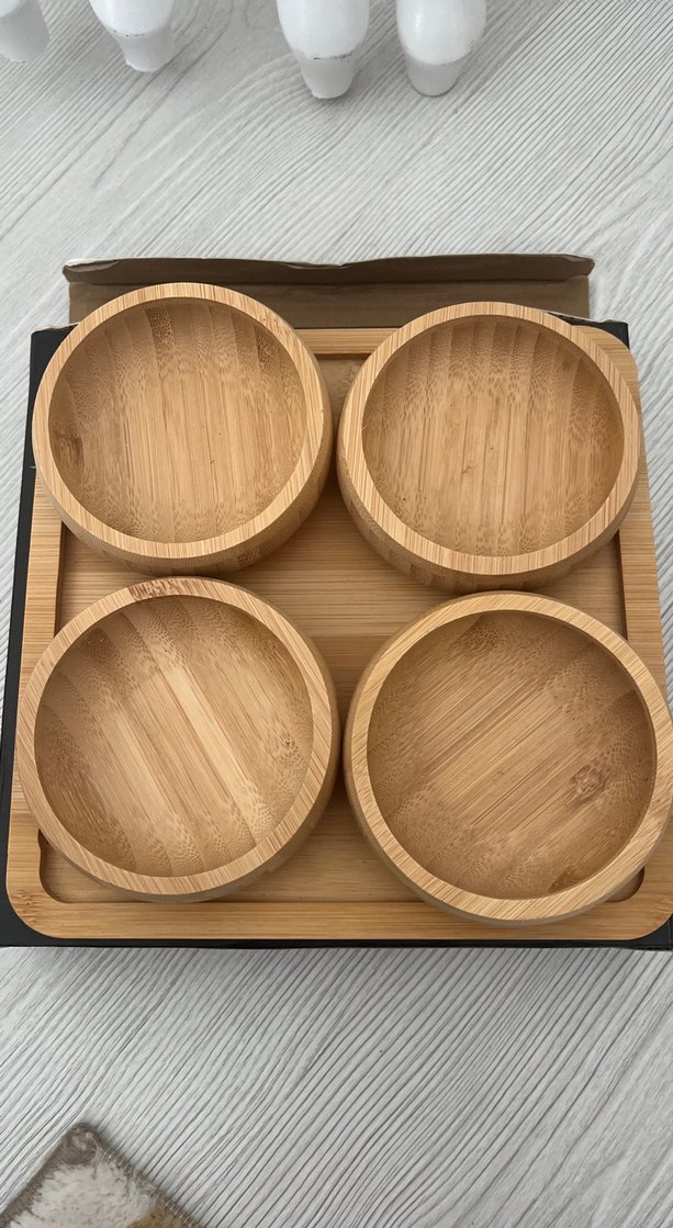 Cemre by Mitra Ahşap 4 Lü Kahvaltılık Seti - Görsel 2