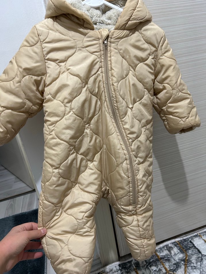 Bebek Bej Kürklü Tulum - Görsel 4