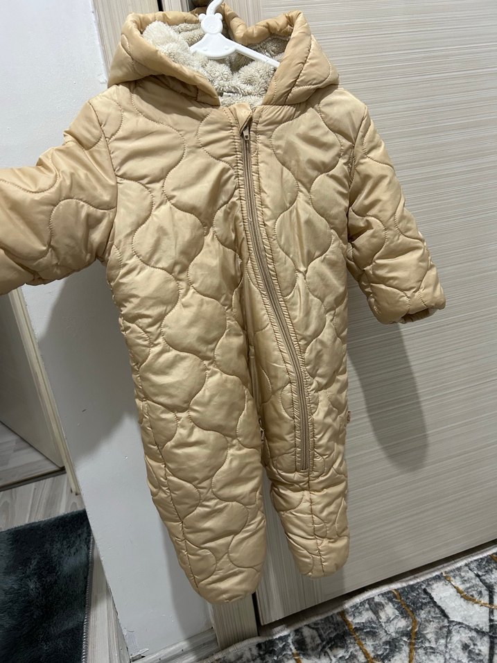 Bebek Bej Kürklü Tulum - Görsel 5