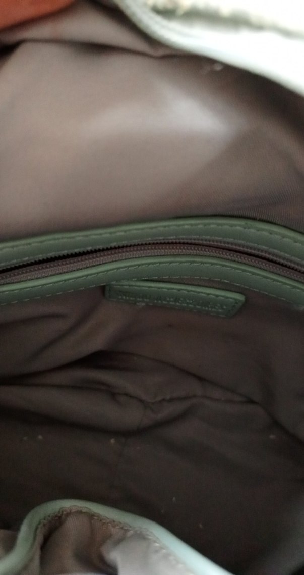 mudo turkuaz Yılan Desenli Deri Sırt Çantası - Görsel 5