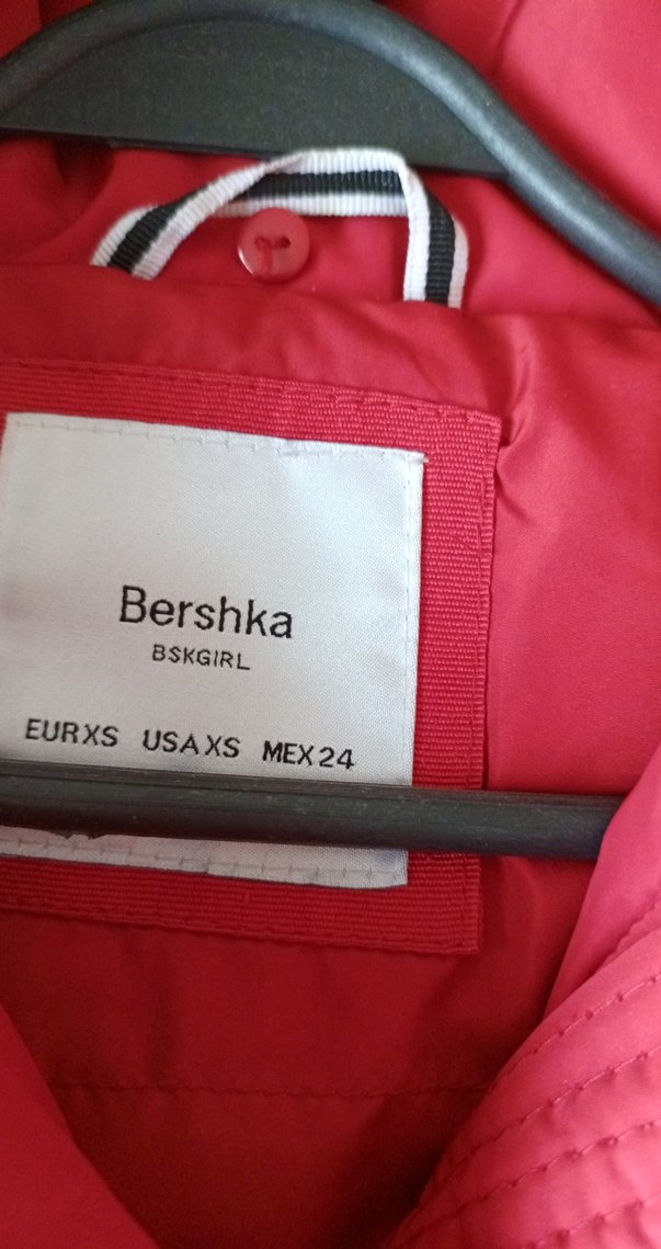 bershkaKürk Detaylı Pembe Kadın Kışlık Mont - Görsel 2