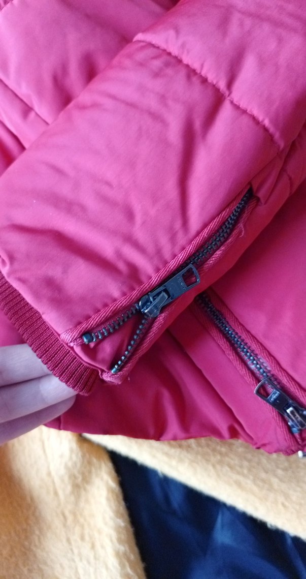 bershkaKürk Detaylı Pembe Kadın Kışlık Mont - Görsel 5