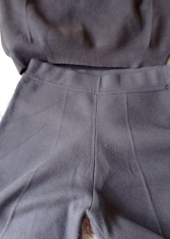 zara gri Triko Kadın Eşofman Takımı - Görsel 5