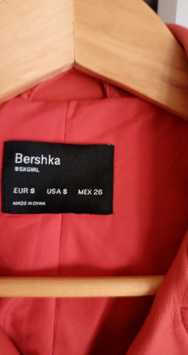 Kırmızı Deri Kadın Biker Ceket - Görsel 2