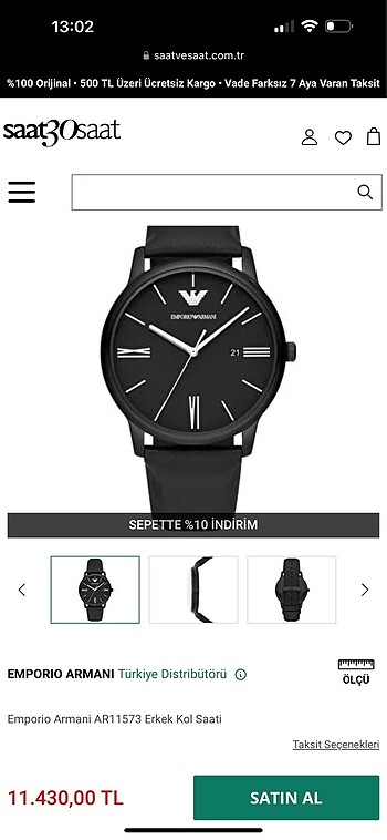 Emporio Armani Emporio armoni saat