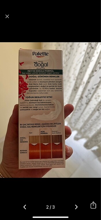 Diğer Palette saç boyası