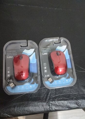 2 ADET.......Kablosuz Kırmızı Mouse C-13L ve C-131