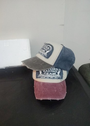  Beden çeşitli Renk 2 si Birden Moto Yarış Temalı Ayarlanabilir Vintage unisex Şapka