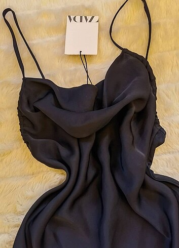 Zara Zara saten elbise 