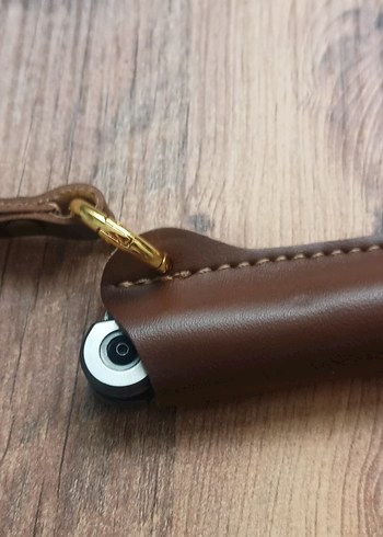  Beden Gravürlü işlemeli Beyefendi çakısı Deri kılıfı ile