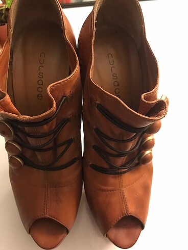 37 Beden camel Renk Platform topuklu