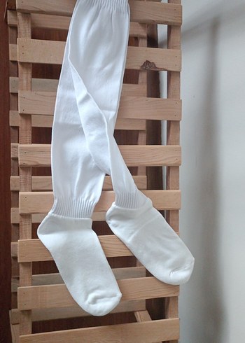 Beyaz Erkek futbolcu çorabı içi polarla alt kısmı - Görsel 2