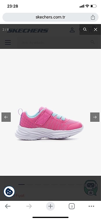 24 Beden pembe Renk Orjinal skechers