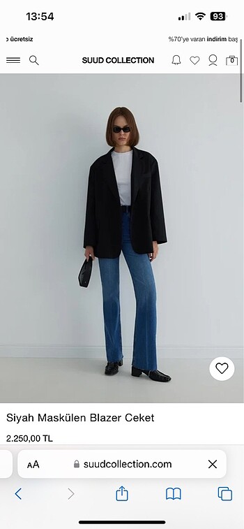 Suud Collection Suud Maskülen Blazer Ceket