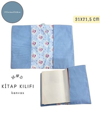 Beden Kanvas Kitap Kılıfı Bisiklet Nakışlı