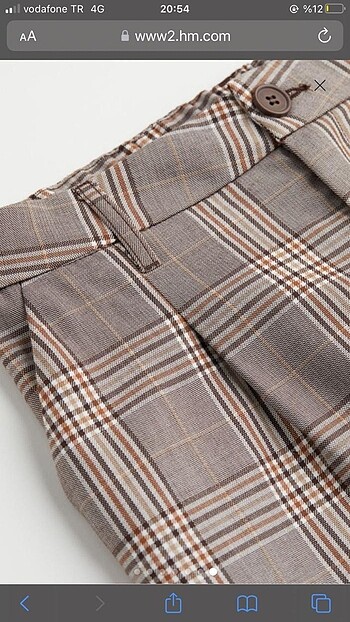 38 Beden kahverengi Renk H&M şık gabardin pantolon