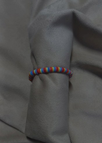 Renkli Elastik Tie-Dye Kadın Bileklik
