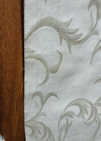 sari simli jakarlı stor perde - Görsel 6