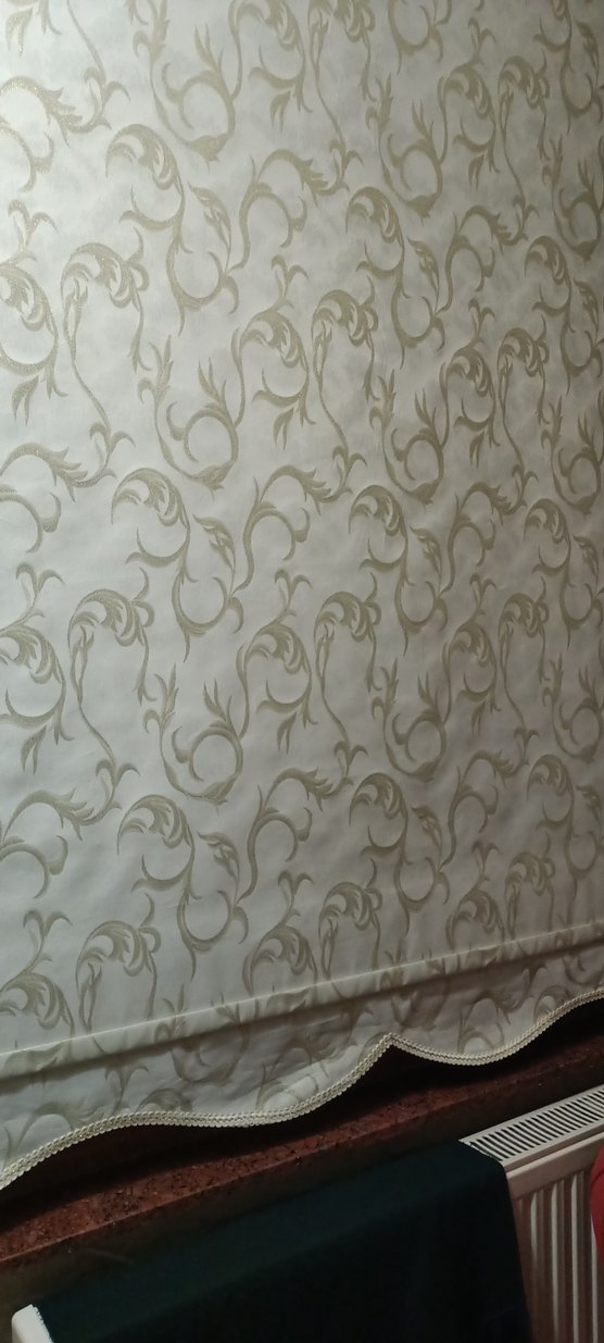 sari simli jakarlı stor perde - Görsel 2