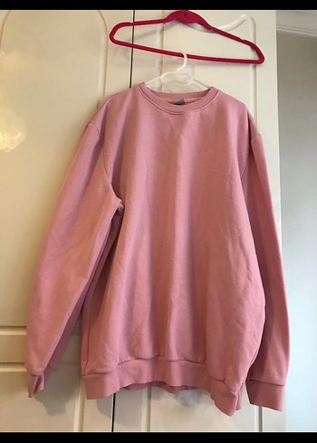 Pembe Basic Kadın Sweatshirt