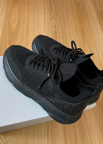 DERİMOD Siyah Bağcıklı Spor Ayakkabı - Görsel 4