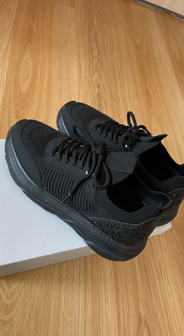 DERİMOD Siyah Bağcıklı Spor Ayakkabı - Görsel 4