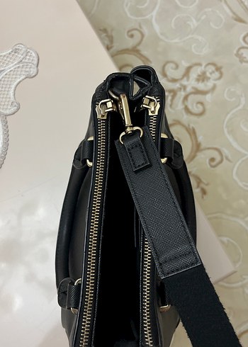 MANGO Siyah Fermuarlı Çanta - Görsel 8