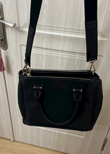 MANGO Siyah Fermuarlı Çanta - Görsel 5