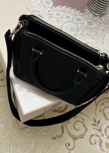 MANGO Siyah Fermuarlı Çanta - Görsel 10