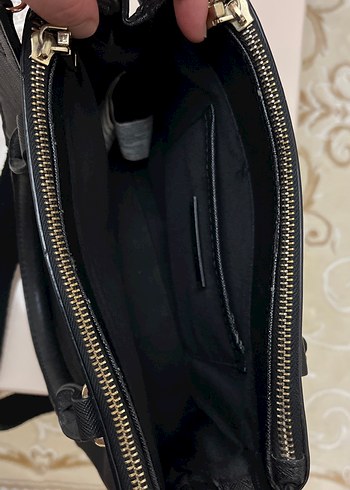 MANGO Siyah Fermuarlı Çanta - Görsel 9