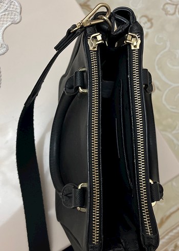 MANGO Siyah Fermuarlı Çanta - Görsel 7