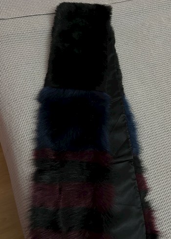 OXXO Uzun Çok Renkli Kürk Detaylı Kadın Peluş - Görsel 2