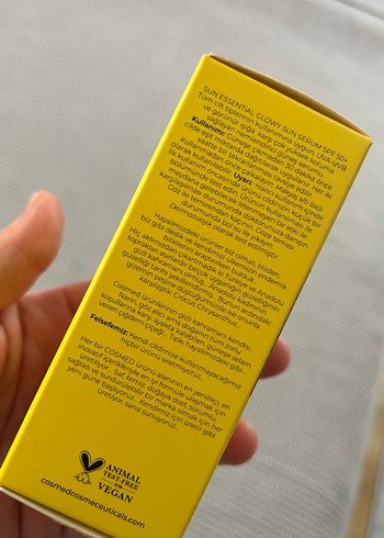 COSMED SPF 50+ Glow Güneş Serumu - Görsel 4