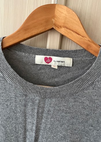 KOTON Gri Kadın Kazak - Görsel 3