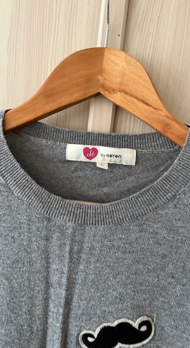 KOTON Gri Kadın Kazak - Görsel 3