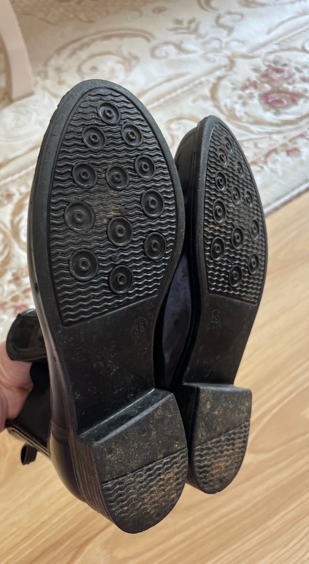 Siyah Rugan Kadın Stiletto Bot - Görsel 4