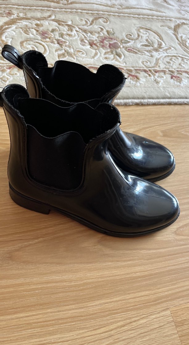 Siyah Rugan Kadın Stiletto Bot - Görsel 3