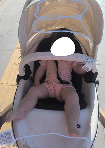 yoyko hotmom Beyaz Bebek Arabası, Hafif ve Modern Tasarım - Görsel 4