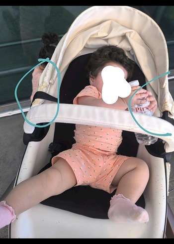 yoyko hotmom Beyaz Bebek Arabası, Hafif ve Modern Tasarım - Görsel 5